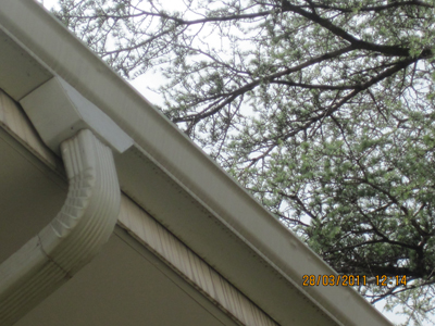 Funnel to Industrial Seamless gutter.